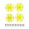 DC10 FT ADJUSTABLE WHEEL FACE PLATE, FLUORESCENT YELLOW (QTY. 4)