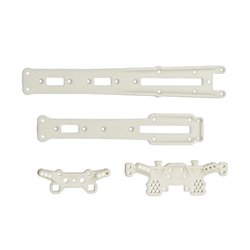 DC10 Plastic Shock Towers And Top DeckNatural