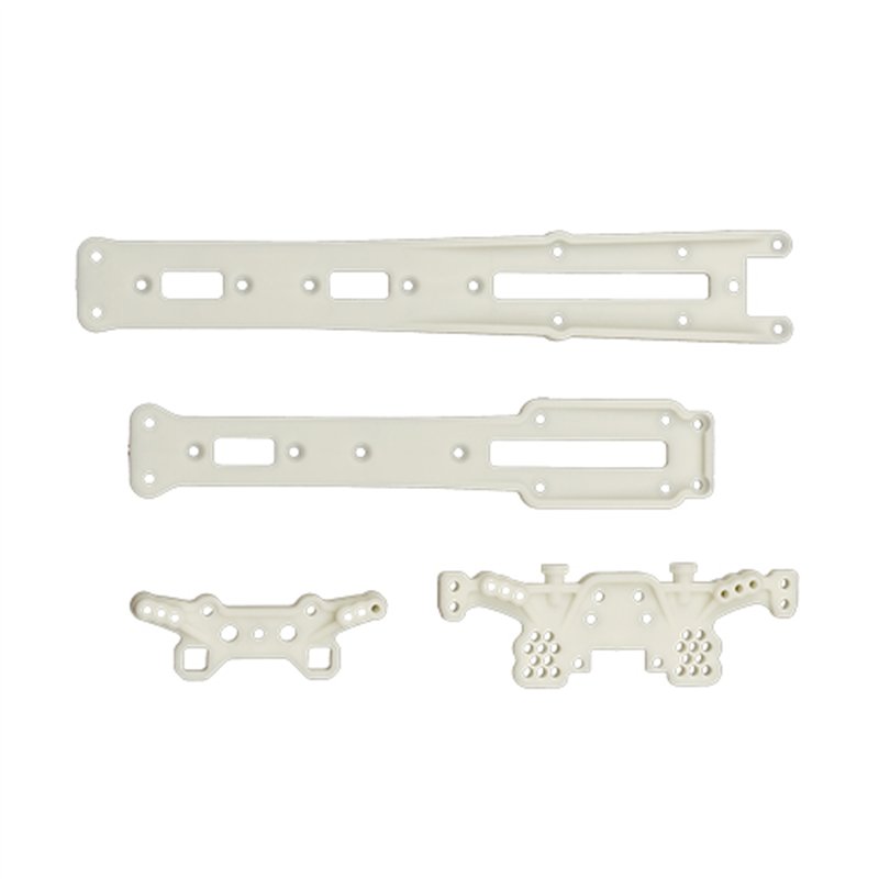 DC10 Plastic Shock Towers And Top DeckNatural