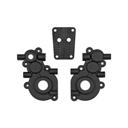RC10GT Transmission Case And BraceBlack