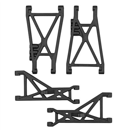 RC10T Front & Rear Suspension ArmsBlack