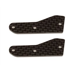 RC8B4 FT Front Upper Suspension Arm Inserts carbon fiber 2.0 mm