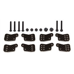 RC8B4.1 FT Rear Hub Tower Setcarbon fiber
