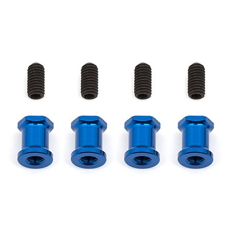 RC10F6 FT Suspension Arm Standoffs blue aluminum