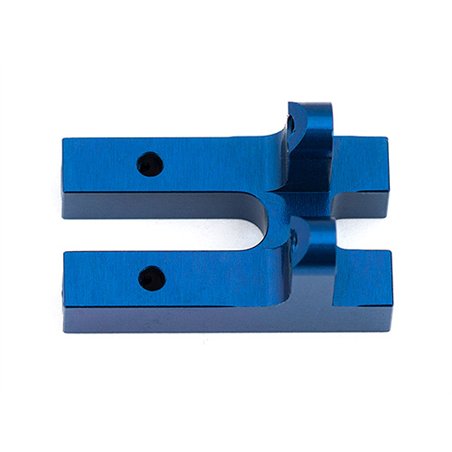 RC10F6 Front Top Plate Bulkhead blue aluminum