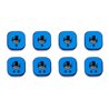 RC10F6 FT Camber Bushings blue aluminum