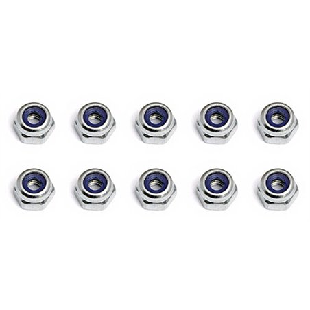 Locknuts M2.5x0.4 Shock Piston silver