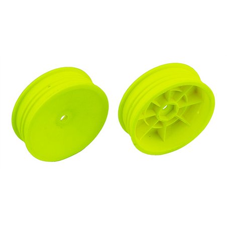 2WD Slim Front Wheels 2.2 in 12 mm Hex yellow