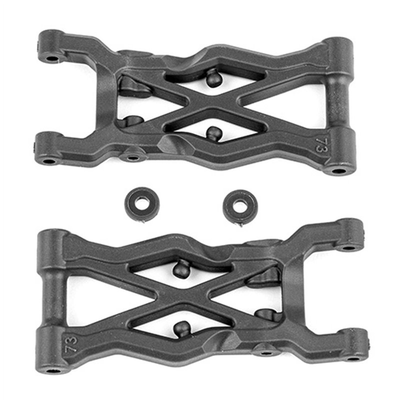 RC10B6.2 FT Rear Suspension Arms 73mm carbon