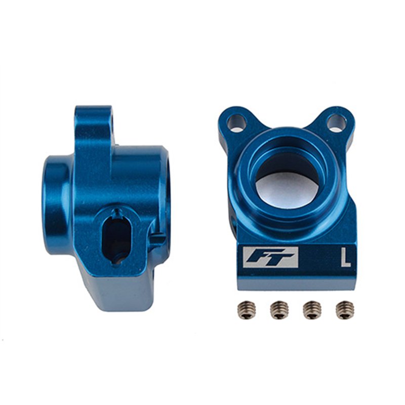 RC10B6.2 FT Rear Hubs blue aluminum