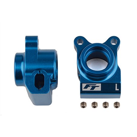 RC10B6.2 FT Rear Hubs blue aluminum