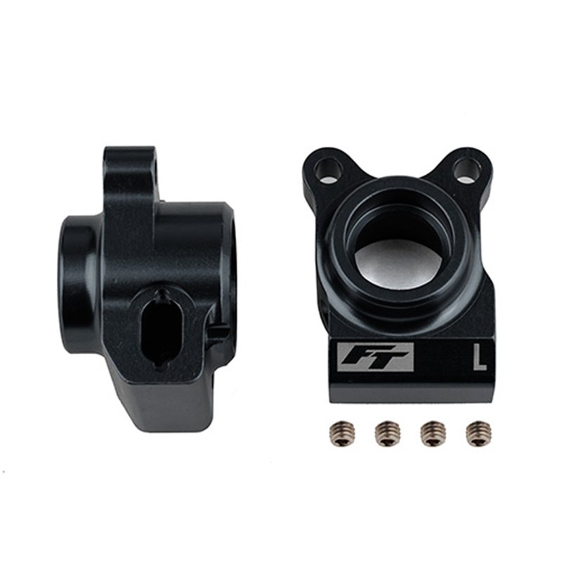 RC10B6.2 FT Rear Hubs black aluminum