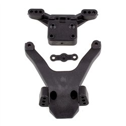 RC10B6.3 Front Top Plate and Ballstud Mount