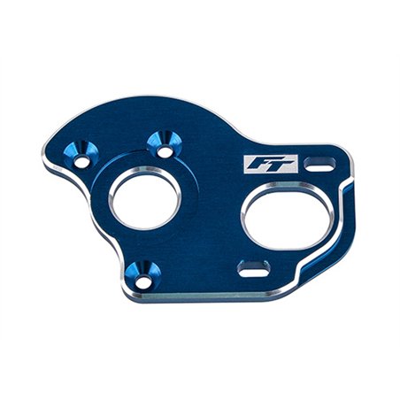 RC10B6.1 FT Laydown/Layback Motor Plate 3.5mm blue