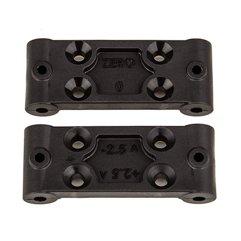 RC10B6.4 Front Bulkhead Set 0 and 2.5 deg.