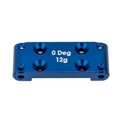 RC10B6.4 FT Front Bulkhead 0 deg. blue aluminum