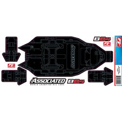 RC10B6.4 FT Chassis Protective Sheet +3mm printed