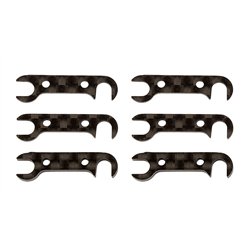 RC10B74 FT Rear Hub Link Shim Set carbon fiber