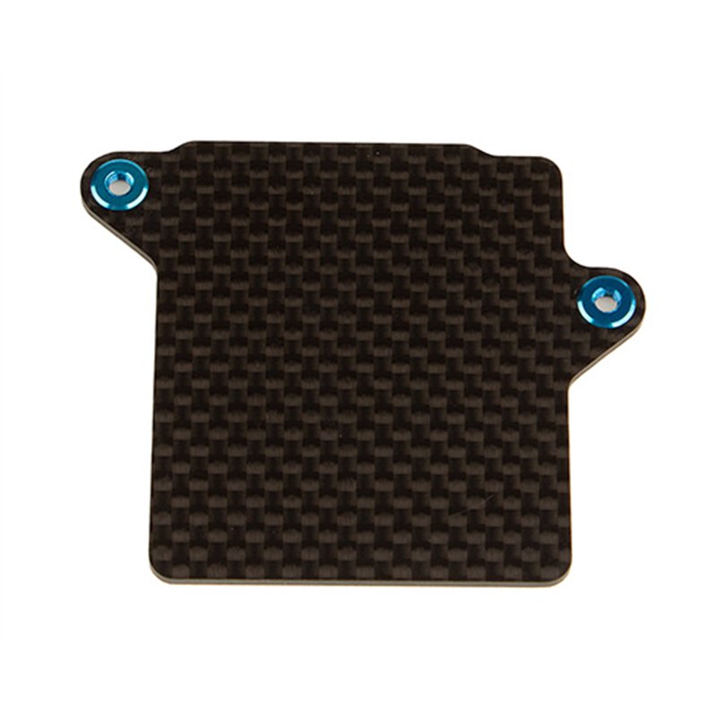 RC10B74.1 FT ESC Tray, Chassis V2, carbon fiber