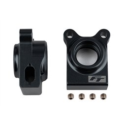 RC10B74.1 FT Rear Hubs black aluminum