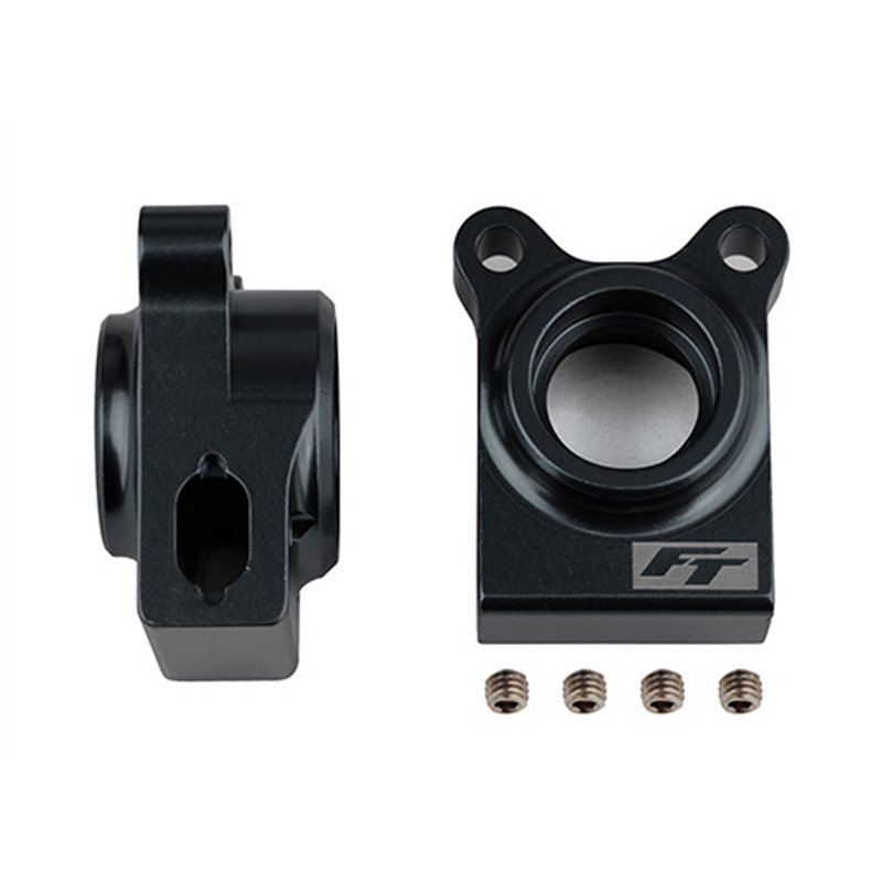 RC10B74.1 FT Rear Hubs black aluminum