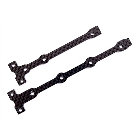 RC10B74.1 FT Flex Chassis Brace Support Set 2.0mm carbon fiber