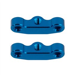 RC10B7 Hub Link Mounts, +1mm, blue aluminum