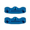 RC10B7 Hub Link Mounts, +1mm, blue aluminum