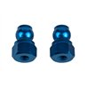 RC10B7 Shock Bushings, 8mm, blue aluminum