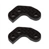 RC10B7 FT Caster Block Link Mount Set, +1mm, carbon fiber