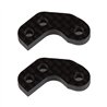RC10B7 Caster Block Link Mount Set, 0, carbon fiber