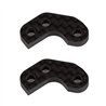RC10B7 FT Caster Block Link Mount Set, -1mm, carbon fiber