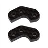 RC10B7 FT Caster Block Link Mount Set, -3mm, carbon fiber