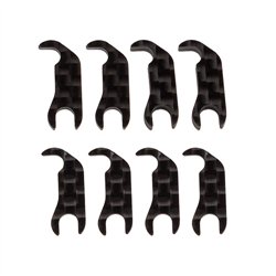 RC10B7 FT Steering Block Mount Shim Set, carbon fiber