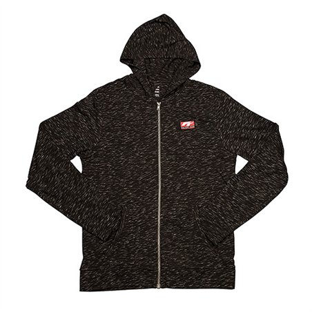 Hoodie med dragkedjafactory team logospräcklig svart4XL