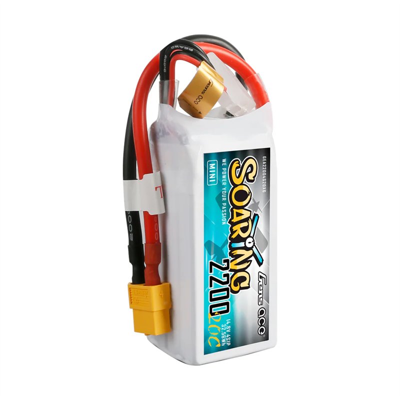 Gensace Soaring LiPo 4S 14.8V-2200-30C (XT60) 107x35x27mm 220g G-Tech