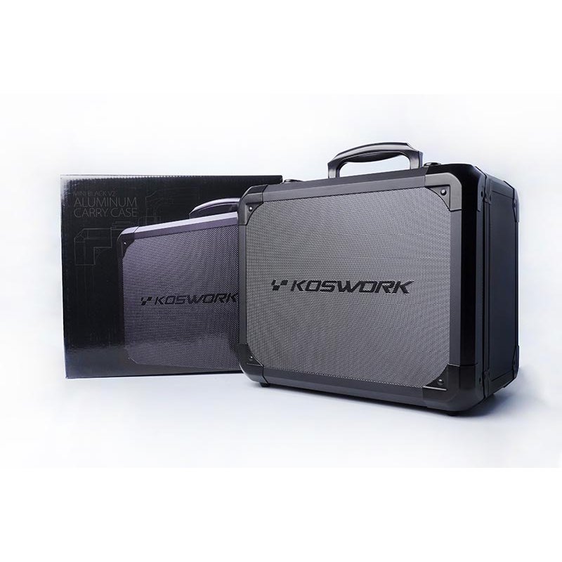 Koswork V2 Mini Black Aluminium Case for Kyosho Mini-Z (300x240x190mm