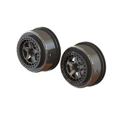 SC 2.2"/3.0" Wheel 14mm Hex Black Chrome (2)