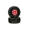 DBOOTS 'Fortress' Tire Set Glued (Red) (2pcs)