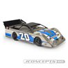 L8D - "decked" 10.25" wide 1/10th Late Model body w/ rear super spoiler