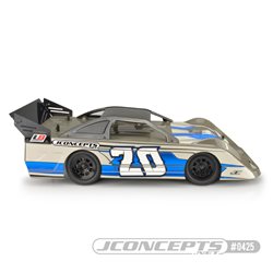 L8D - "decked" 10.25" wide 1/10th Late Model body w/ rear super spoiler