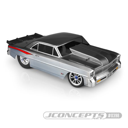 1966 Chevy II Nova - 1-piece body (Fits - Traxxas Slash for drag racing)