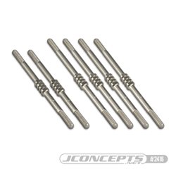 JConcepts - T6.2 | SC6.2, Fin titanium turnbuckle kit - black, 6pc.