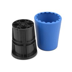 JConcepts - Exo 1/10th shock stand and cup - black stand / blue cup