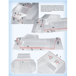 F2 - 1/8th truck body - Fits, MBX8T, RC8T3, 8ight-XT, D8T, NT48 2.0