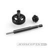 JConcepts tire break-in drill adaptor kit, black