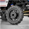 Tribute Transport - 2.4" Monster Truck transport wheel w/adaptors (black) - 2pc.