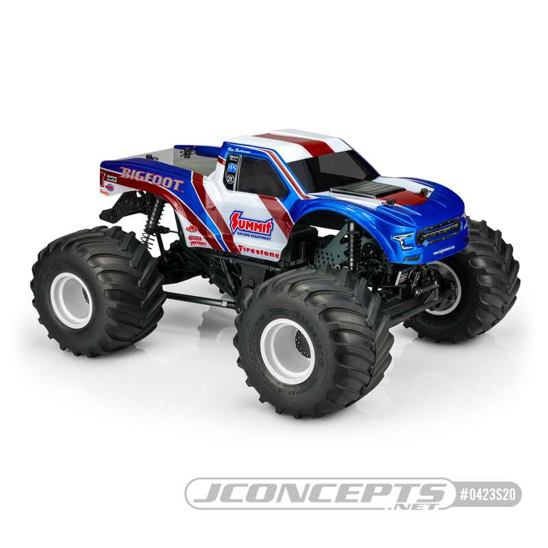 2020 Ford Raptor body - Summit Racing BIGFOOT 21 MT body (7.25" width & 12.50" wheelbase)