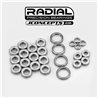 JConcepts Radial NMB bearing set - Fits, MBX8-R | MBX8 Eco