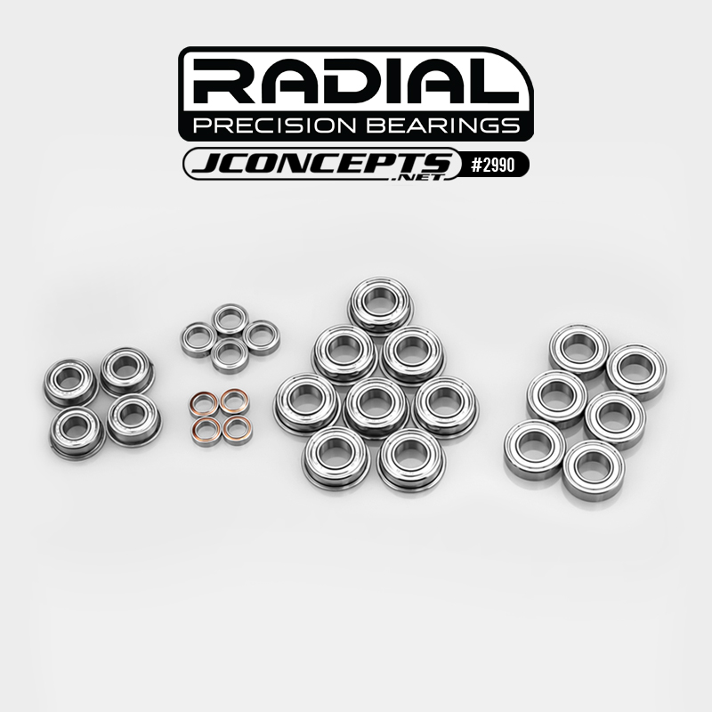 JConcepts Radial NMB bearing set - Fits, RC8B4 | RC8B4e